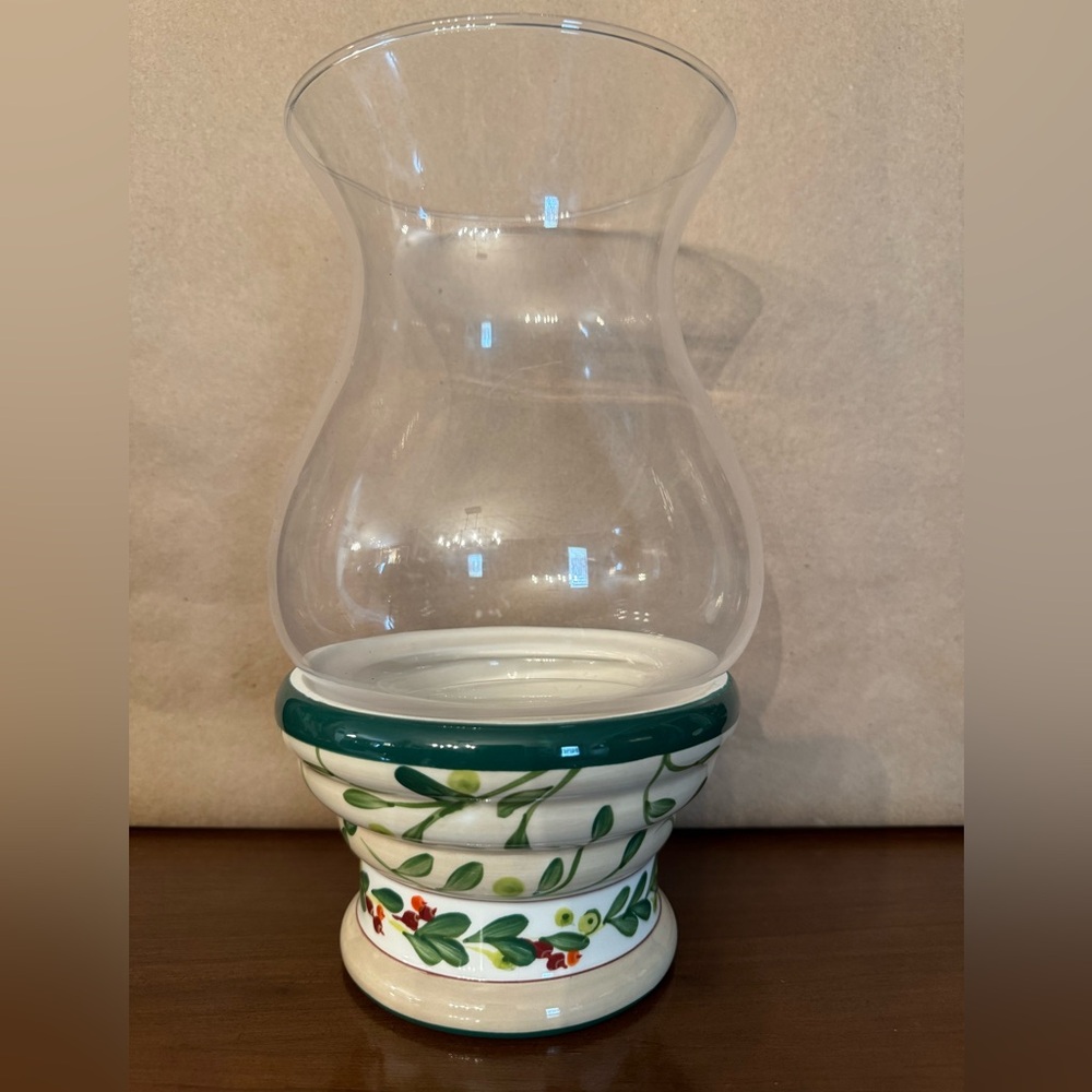 Paula Deen Home For The Holidays Hurricane Candle Holder.
